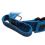 Kék biztonsági nyakörv fogantyúval 47 - 75 cm, 50 mm