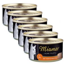 Miamor Filet konzerv tonhal és fürjtojás 6 x 100 g