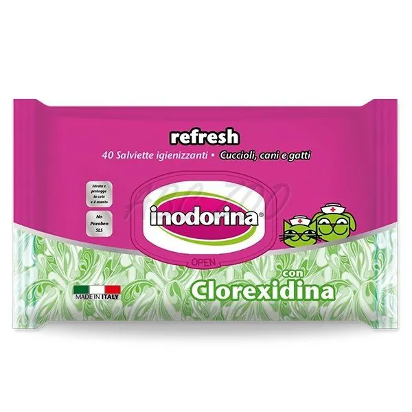 Inodorina Chlorhexidine törlőkendő 40 db | ABC-ZOO
