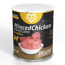 MARTY Deluxe Minced Chicken & Beef Cubes - darált csirke & marhahús kocka 800 g