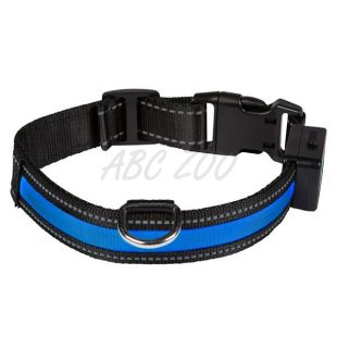 EYENIMAL világító USB nyakörv, kék S