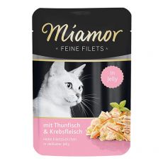 Miamor Feine Filets alutasakos eledel tonhal és rák zselében100 g