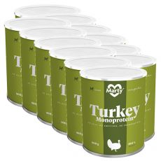 MARTY Turkey Monoprotein konzerv 12 x 800 g