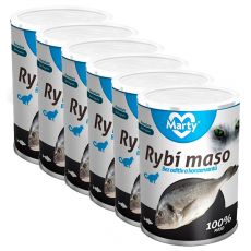 MARTY Premium Fish konzerv macskáknak 6 x 400 g