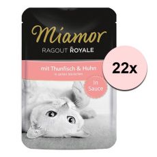 MIAMOR Ragout Royal tonhal és csirke szószban 22 x 100 g