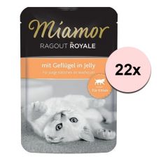 MIAMOR Ragout Royal Kitten csirke zselében 22 x 100 g