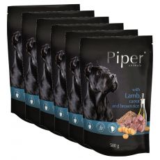 Piper Adult alutasakos eledel bárányhússal, sárgarépával és barna rizzsel 6 x 500 g