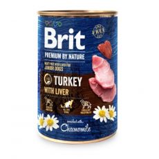 Konzerv Brit premium by Nature Junior Turkey & Liver 400 g