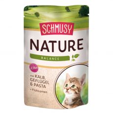 Schmusy Nature Kitten zacskós borjú és baromfi 100 g