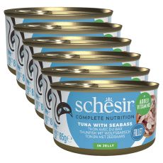 Schesir macskaeledel - Tonhal és tengeri sügér aszpikban 6 x 85 g
