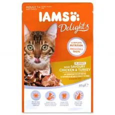 Iams Macska csirke &eacute;s pulyka 85 g