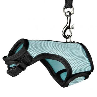 Tépőzáras hám pórázzal patkánynak és tengerimalacnak