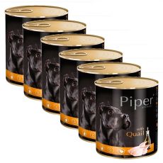 Piper Adult kutyakonzerv fürjjel 6 x 800 g