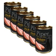 Piper Platinum Pure kutyakonzerv csirkehússal és barna rizzsel 6 x 400 g