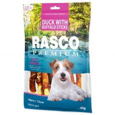 Rasco Premium Száraz Snack Kacsa Bölénnyel Rudacskák 80 g