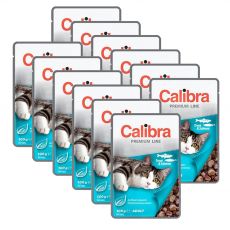 CALIBRA Cat Adult pisztráng és lazac darabok szószban 12 x 100 g