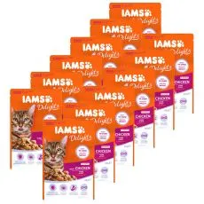 Iams Senior Macska csirke 12 x 85 g