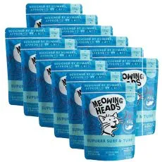 MEOWING HEADS Surf & Turf GRAIN FREE 12 x 100 g