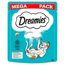 Dreamies jutalomfalatok &iacute;zletes lazaccal macsk&aacute;k sz&aacute;m&aacute;ra 180 g