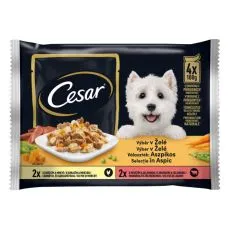 Cesar zacsk&oacute;s eledel v&aacute;logat&aacute;s kocsony&aacute;ban 4 x 100 g