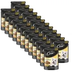 Cesar zacsk&oacute;s eledel, csirke &eacute;s z&ouml;lds&eacute;g 24 x 100 g