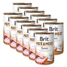 Brit Paté & Meat Rabbit konzerv, 12 x 400 g