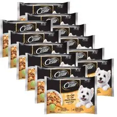 Cesar zacsk&oacute;s eledel v&aacute;logat&aacute;s kocsony&aacute;ban 12 x (4 x 100 g)