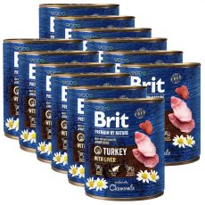 Konzerv Brit premium by Nature Junior Turkey & Liver 12 x 800 g