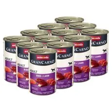 Animonda Gran Carno Fleisch Adult, marhah&uacute;s &eacute;s b&aacute;r&aacute;nyh&uacute;s - 12 x 400 g 