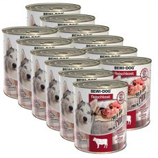 New BEWI DOG konzerv – Marhahús, 12 x 800 g