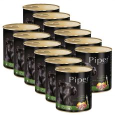 Piper Adult kutyakonzerv vadhússal és sütőtökkel 12 x 800 g