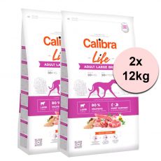 Calibra Dog Life Adult Large Breed Lamb 2 x 12 kg