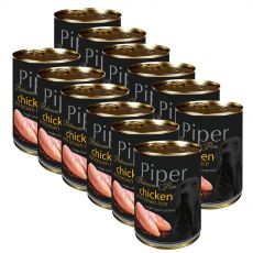 Piper Platinum Pure kutyakonzerv csirkehússal és barna rizzsel 12 x 400 g