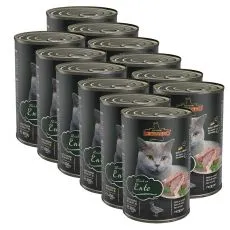 Konzerv macsk&aacute;knak Leonardo, kacsah&uacute;s 12 x 400 g