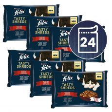 FELIX Tasty Shreds zacskós eledel válogatás, szószban 24 x 80 g