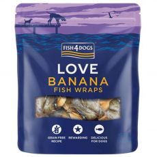 FISH4DOGS Love Banana Haltekercsek 100 g