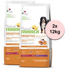 Trainer Natural Sensitive Salmon Mature Medium & Maxi 2 x 12 kg