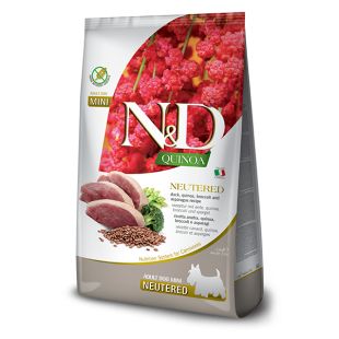 Farmina N&eacute;sD dog K&Iacute;NOA (GF) felnőtt mini, ivartalan&iacute;tott, kacsa, brokkoli &eacute;s sp&aacute;rga 7 kg