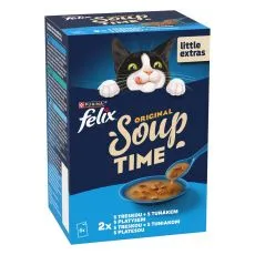 FELIX Soup Delicious v&aacute;logat&aacute;s tőkehalb&oacute;l, tonhalb&oacute;l &eacute;s lep&eacute;nyhalb&oacute;l 6 x 48 g