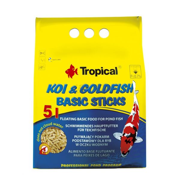TROPICAL Koi goldfish basic sticks 5 L