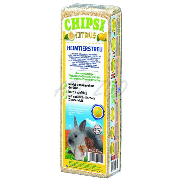 CHIPSI CITRUS - rágcsáló alom 15 L