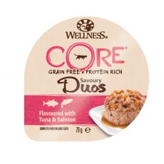 Wellness CORE Cat Savoury Duos tonhal és lazac 79 g
