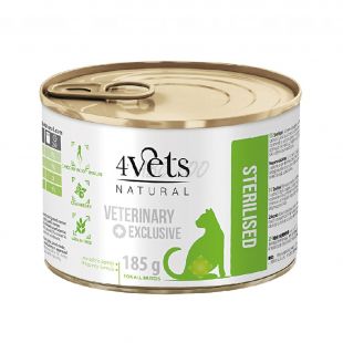 4Vets Cat Natural Veterinary Exclusive STERILISED 185 g