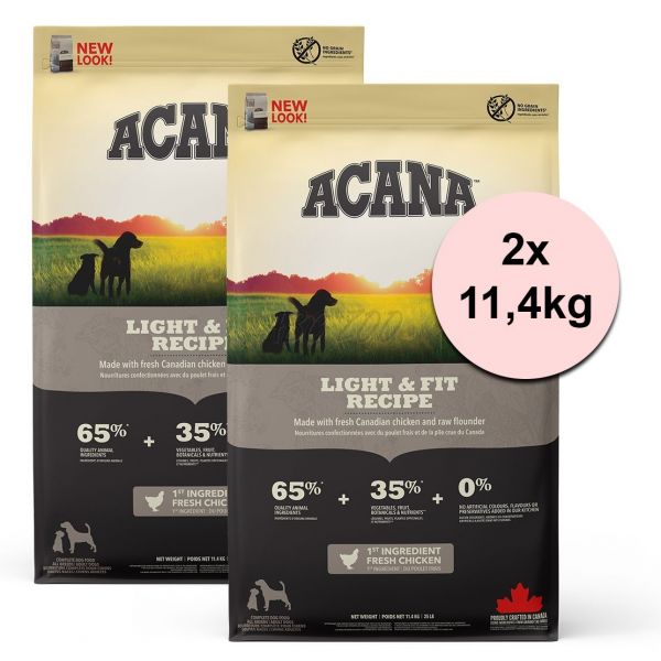 Acana Light & Fit 2 x 11,4 kg