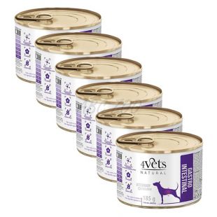 4Vets Dog Natural Veterinary Exclusive GASTRO INTESTINAL 6 x 185 g