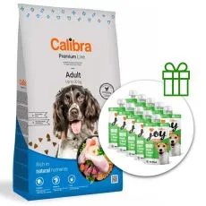 Calibra Dog Premium Line Felnőtt 12 kg + 10 x jutalomfalat GR&Aacute;TISZ