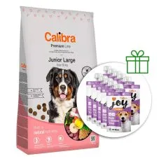 Calibra Dog Premium Line Junior Nagy 12 kg + 10 x jutalomfalat GR&Aacute;TISZ