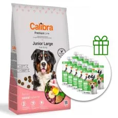 Calibra Dog Premium Line Junior Nagy 12 kg + 10 x jutalomfalat GR&Aacute;TISZ