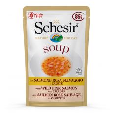Schesir cat leves rózsaszín vadlazacból sárgarépával 85 g