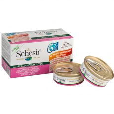 Schesir Multipack csirkeszeletek sonkával 6 x 50 g